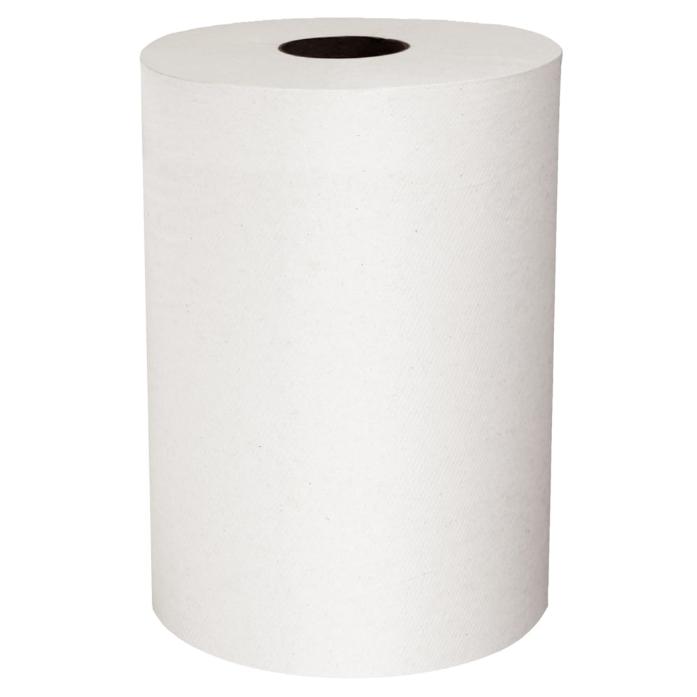 Essuie-mains en rouleau Scott® Slimroll™ (12388), avec technologie Absorbency Pockets™ pour séchage rapide, blancs, compatibles avec les distributrices Kimberly-Clark Professional™ (580 pi/rouleau 6 rouleaux/caisse, 3 480 pi/caisse) - 12388