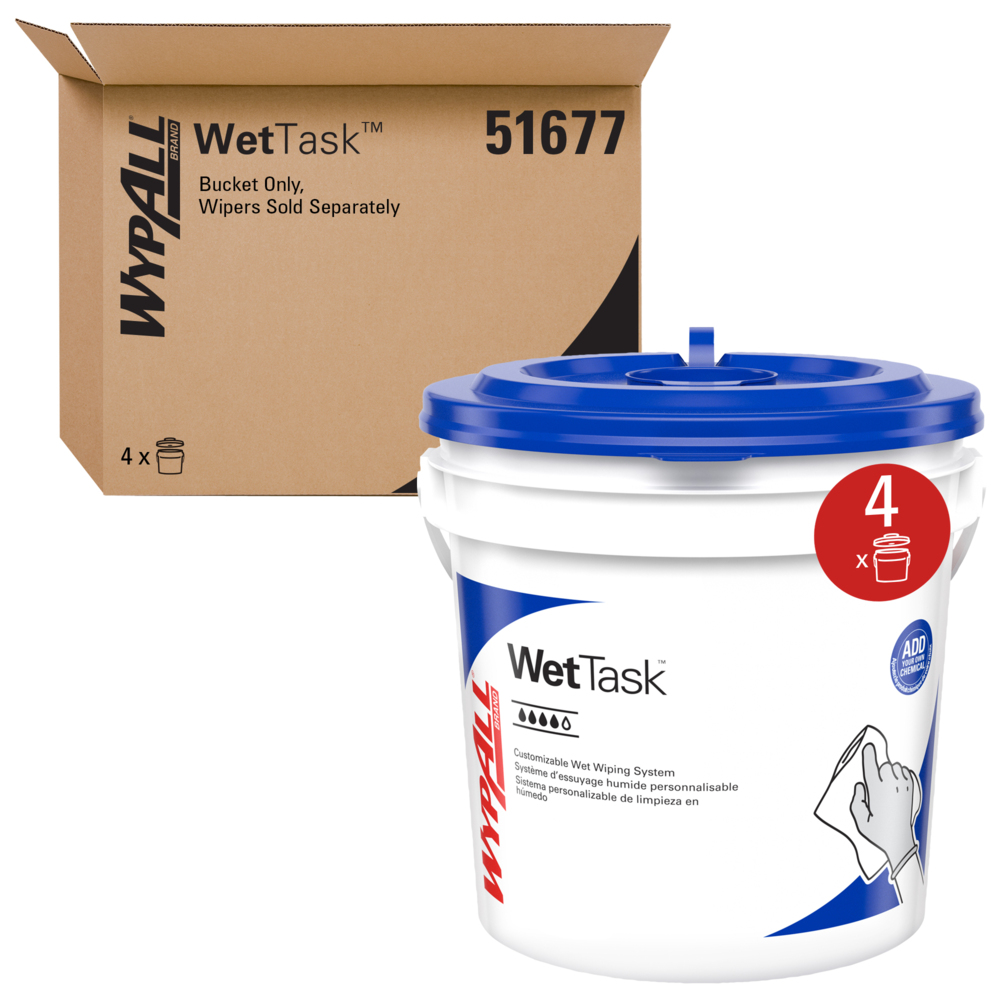 WypAll® WetTask™ Customizable Wet Wiping System Bucket - 51677