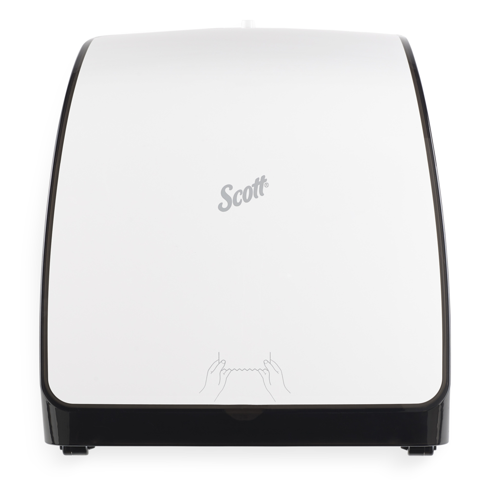 Distributrice d’essuie-mains en rouleau Scott® Slimroll™ (47071), blanche, compatible avec les essuie-mains en rouleau Slimroll™, 12,63 po x 16,13 po x 10,2 po (qté 1) - 47071