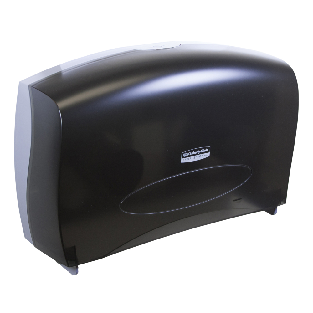 Distributrice de papier hygiénique en rouleau géant Kimberly-Clark Professional™ (09551), polyvalente, noire, 51,89 cm x 33,32 cm x 14,73 cm (20,43 po x 13,12 po x 5,8 po) (qté 1) - 09551